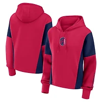 Women's Fanatics Red St. Louis City SC Oversized Legacy Goalkeeper Pullover Hoodie