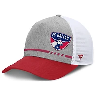 Men's Fanatics Heather Gray FC Dallas Low Block Trucker Adjustable Hat
