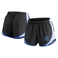 Women's Nike Black Duke Blue Devils Spring Break Tempo Dri-FIT Shorts