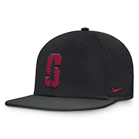Men's Nike Black Stanford Cardinal On-Field Dugout True Performance Fitted Hat