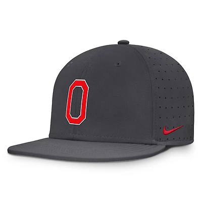Men's Nike Charcoal Ohio State Buckeyes Dugout True Dri-FIT Fitted Hat