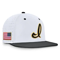 Men's Nike White Iowa Hawkeyes On-Field Dugout True Performance Fitted Hat