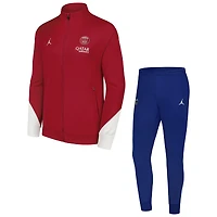 Men's Jordan Brand Red Paris Saint-Germain 2024/25 Fourth Strike Full-Zip Track Jacket & Pants Set
