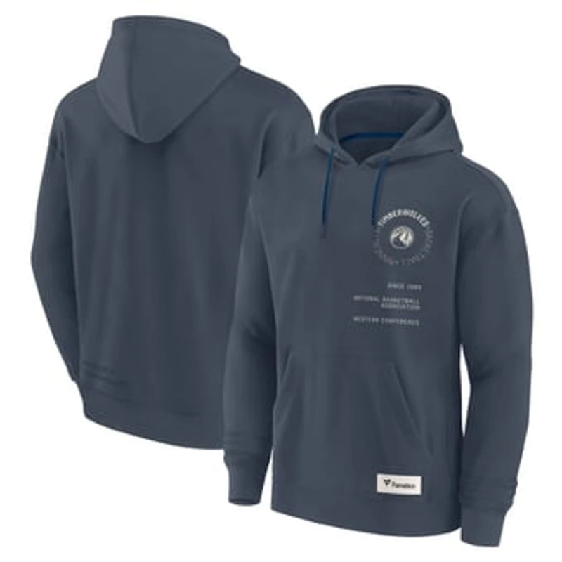Men's Fanatics Blue Minnesota Timberwolves Future Ground Info Elements Premium Pullover Hoodie