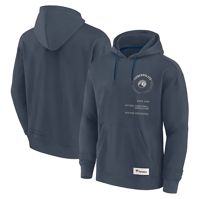Men's Fanatics Blue Minnesota Timberwolves Future Ground Info Elements Premium Pullover Hoodie