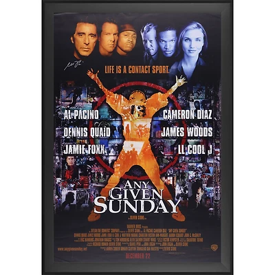 Al Pacino Any Given Sunday Autographed Framed 27" x 40" Movie Poster