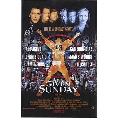 Al Pacino Any Given Sunday Autographed 11" x 17" Movie Poster