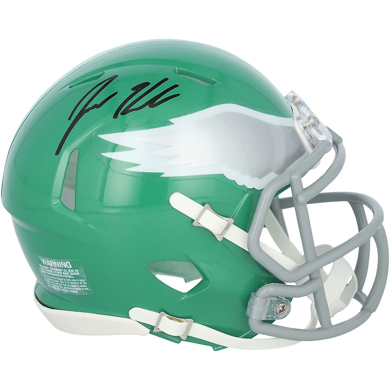 Jason Kelce Philadelphia Eagles Autographed Alternate Kelly Green Speed Mini Helmet
