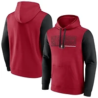 Men's Fanatics Scarlet San Francisco 49ers Big & Tall Outline Pullover Hoodie