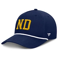 Men's Fanatics  Navy Notre Dame Fighting Irish Foul Ball Rope Adjustable Hat