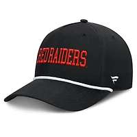 Men's Fanatics  Black Texas Tech Red Raiders Foul Ball Rope Adjustable Hat