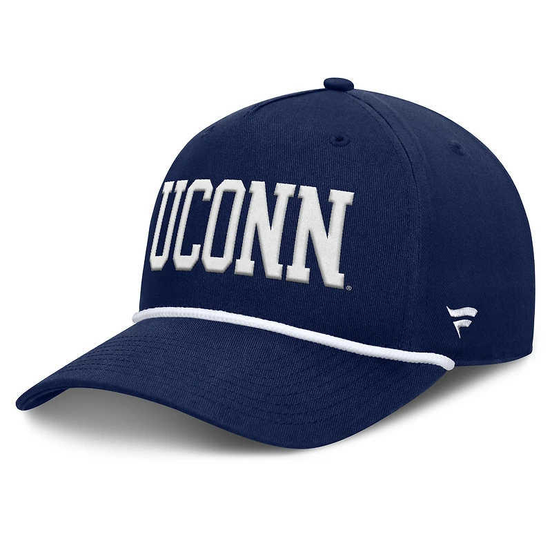 Men's Fanatics  Navy UConn Huskies Foul Ball Rope Adjustable Hat