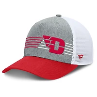 Men's Fanatics Heather Gray/Red Dayton Flyers Profile Trucker Adjustable Hat