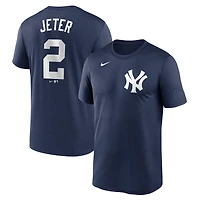 Men's Nike Derek Jeter Navy New York Yankees Legend Name & Number Performance T-Shirt