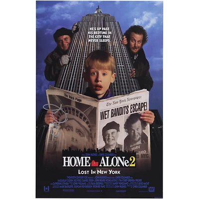 Joe Pesci Home Alone 2: Lost in New York Autographed 11" x 17" Movie Poster