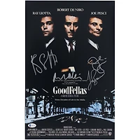 Robert De Niro, Joe Pesci, Ray Liotta & Lorraine Bracco Goodfellas Autographed 11" x 17" Movie Poster