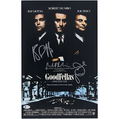 Robert De Niro, Joe Pesci & Ray Liotta Goodfellas Autographed 11" x 17" Movie Poster