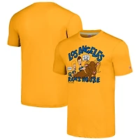 Unisex NFL x Homage x Beavis and Butt-Head Gold Los Angeles Rams Tri-Blend T-Shirt