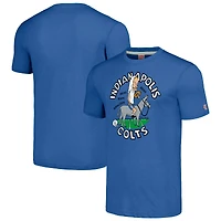 Unisex NFL x Homage x Beavis and Butt-Head Royal Indianapolis Colts Tri-Blend T-Shirt