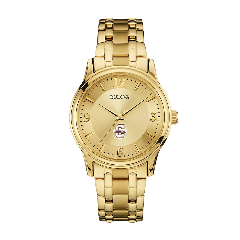 Men's Bulova Charleston Cougars Gold-Tone Watch