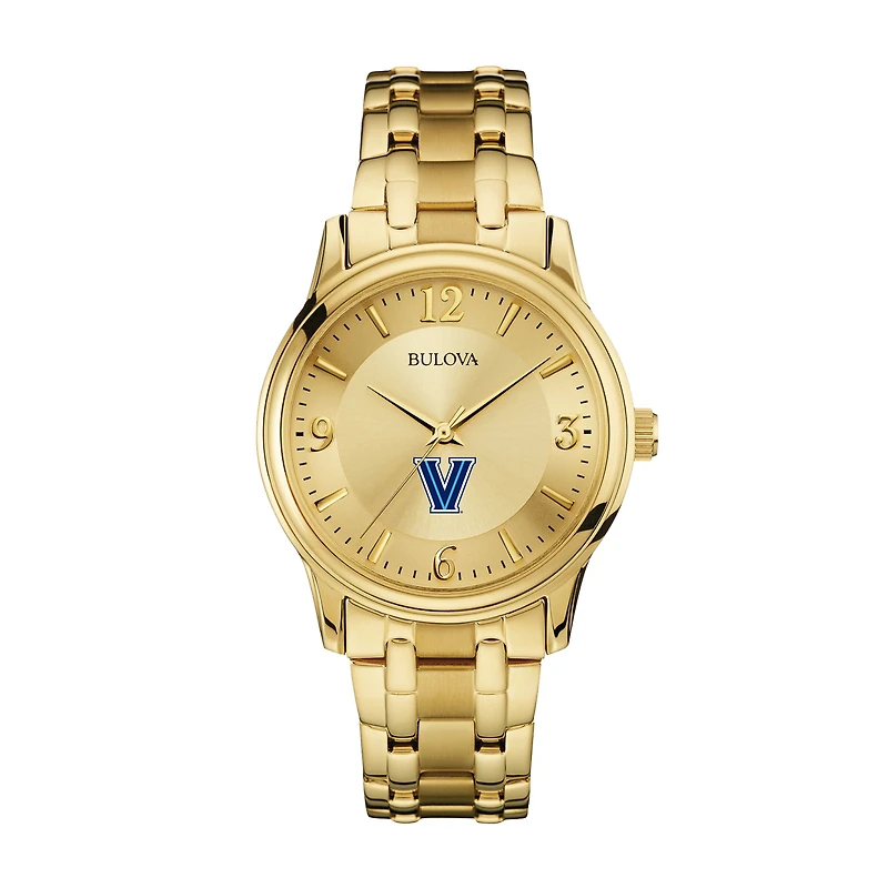 Men's Bulova Villanova Wildcats Gold-Tone Watch