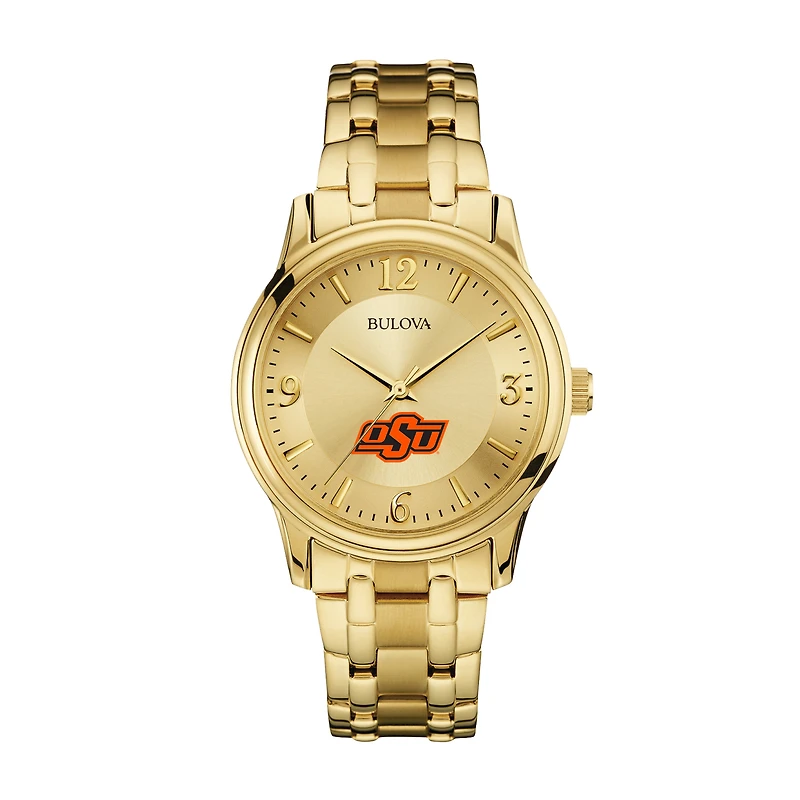Men's Bulova Oklahoma State Cowboys Gold-Tone Watch