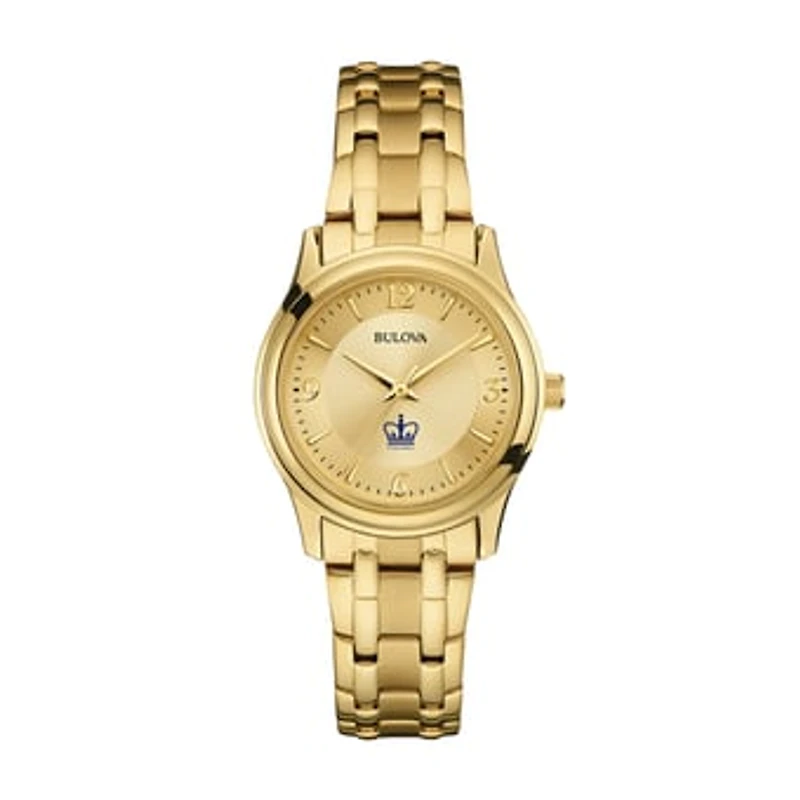 Women's Bulova Columbia University Gold-Tone Watch