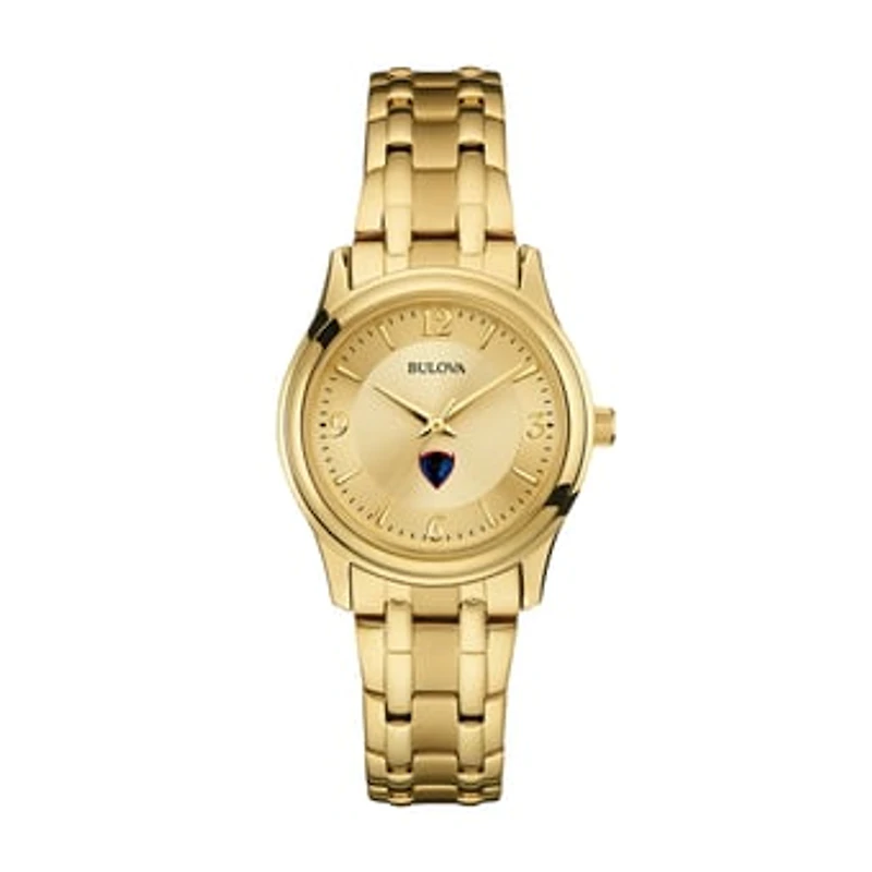 Women's Bulova DePaul Blue Demons Gold-Tone Watch