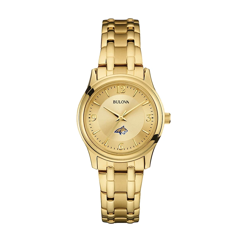 Women's Bulova Montana State Bobcats Gold-Tone Watch