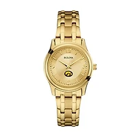 Women's Bulova Iowa Hawkeyes Gold-Tone Watch