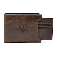 Fossil Delaware Fightin' Blue Hens Derrick Leather Sliding 2-in-1 Wallet