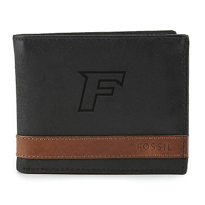 Fossil Fairfield Stags Quinn Leather Flip ID Bifold Wallet
