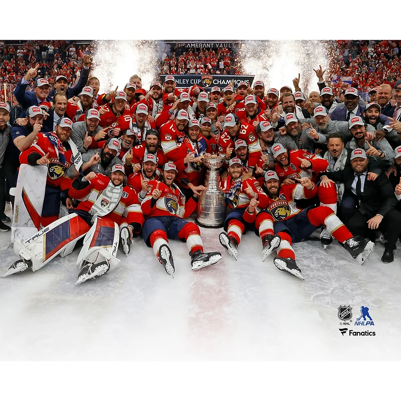 Florida Panthers Unsigned 2024 Stanley Cup Champions Team Celebration Photograph