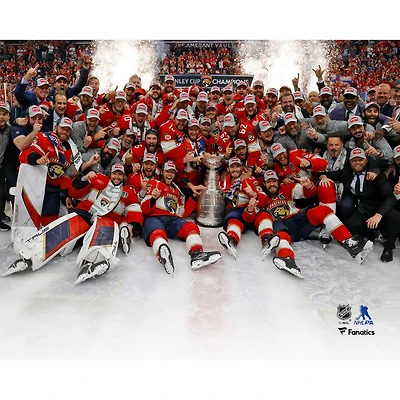 Florida Panthers Unsigned 2024 Stanley Cup Champions Team Celebration Photograph
