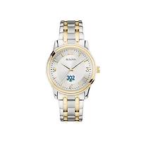 Men's Bulova Delaware Fightin' Blue Hens Silver Two-Tone Watch