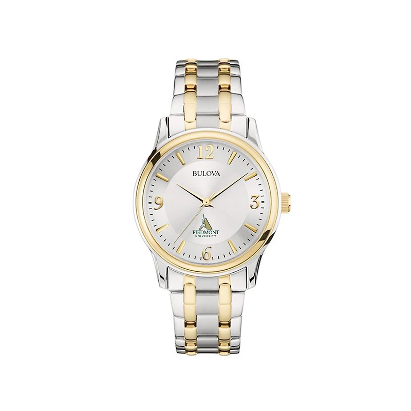 Men's Bulova Piedmont Lions Silver Two-Tone Watch