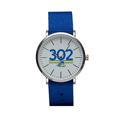 Men's Delaware Fightin' Blue Hens Stitch Nylon Strap Watch