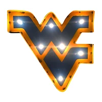 Imperial West Virginia Mountaineers Logo Lighted Recycled Metal Sign