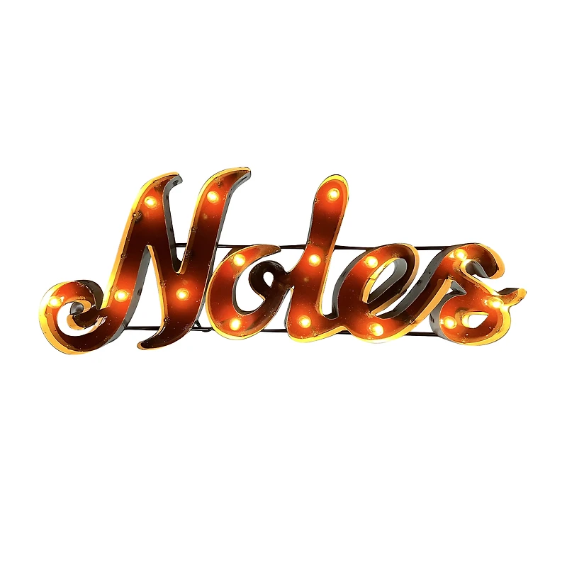 Imperial Florida State Seminoles Logo Lighted Recycled Metal Sign