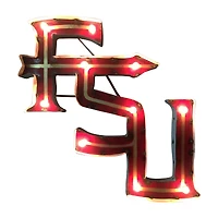 Imperial Florida State Seminoles Logo Lighted Recycled Metal Sign