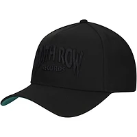 Men's  Black Death Row Records A-Frame Tonal Adjustable Hat