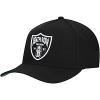 Men's  Black Death Row Records A-Frame Adjustable Hat