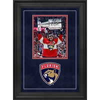 Matthew Tkachuk Florida Panthers Autographed 2024 Stanley Cup Champions Deluxe Framed 8" x 10" Raising Cup Photograph