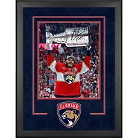 Matthew Tkachuk Florida Panthers Autographed 2024 Stanley Cup Champions Deluxe Framed 16" x 20" Raising Cup Photograph