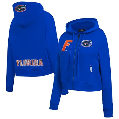 Women's Pro Standard Royal Florida Gators Game Day Sequin Full-Zip Hooded Jacket