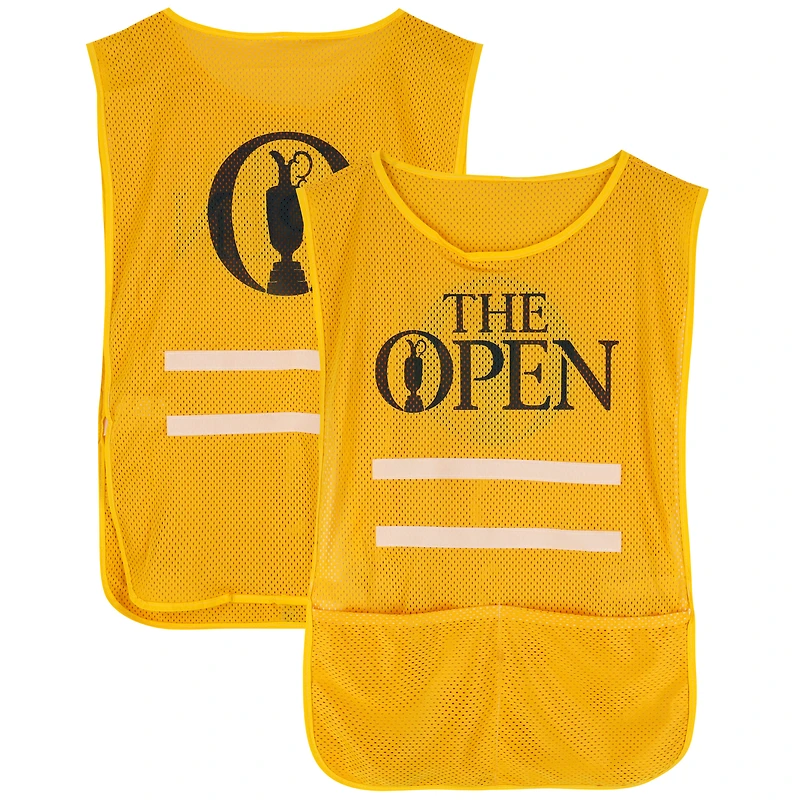 147th Open Championship Event-Used Yellow Caddie Bib