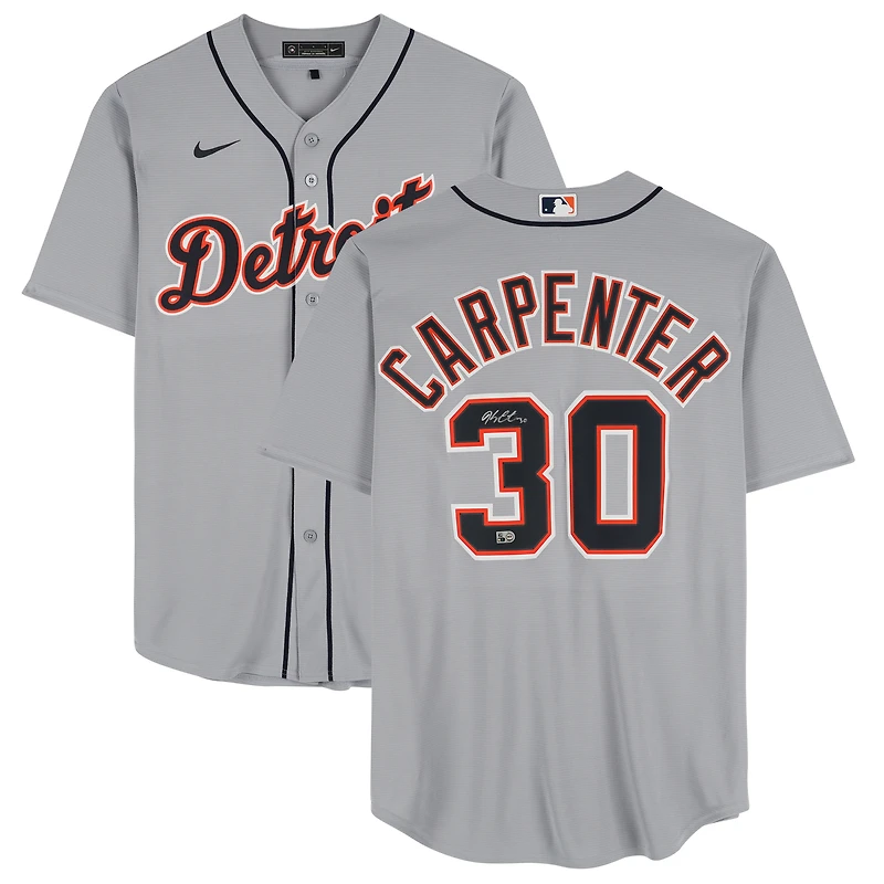 Kerry Carpenter Detroit Tigers Autographed Nike Replica Jersey