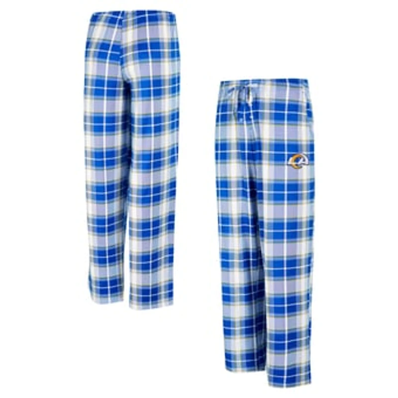 Women's Concepts Sport Royal Los Angeles Rams Ashford Plaid Knit Pants