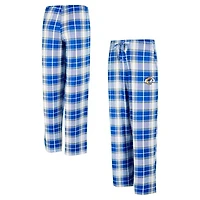 Women's Concepts Sport Royal Los Angeles Rams Ashford Plaid Knit Pants