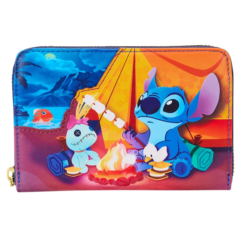 Loungefly Stitch Camping Cuties Zip-Around Wallet